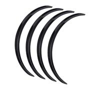 Car Fender Wheel Arches For BMW 1 3 4 5 7 Series X1 X3 X4 X5 X6 Wheel Eyebrow Mudguard Fender Flares Mudflaps With Stickers 29'' 73cm(Glossy Black)