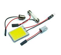 Car +Festoon 24 10pieces White Panel Dome SMD 12V COB Lamp Light LED Car Light Led Headlight Strip 30cm