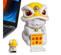 Car Figures for Dashboard - Creative Chinese Dancing Lion Car - Dashboard Decor, Funny Desktop Swing Statues, Bobble Dancer Toy for Home Desk