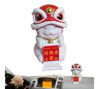 Car Figures for Dashboard - Solar Chinese Dancing Lion Toys | Desktop Swing Statues, Bobble Dancer Toy, Dashboard Figures, Car Decor for Home