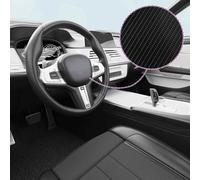 Car Film PVC Black 100x150 cm 0.14mm 4D Carbon Fiber Self-Adhesive Pack Pro 2pcs