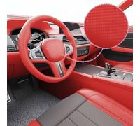 Car Film Red 100x150cm PVC 4D Carbon Fiber Self-Adhesive Bubble-Free Wrap Finish