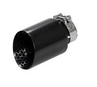 Car Finish Tailpipe For VW For Golf For GTI MK7 Upgrade Exhaust Tip Honeycomb Matte Black Stainless Steel Tips Tail Muffler Modify 1Piece