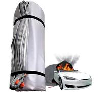 Car Fire Blanket,Double-Sided Silicone Fire Suppression Blankets,Car Fire Blanket for Electric & Gas Vehicles,Electric/Fuel Vehicle First Aid Fire Extinguisher Blankets