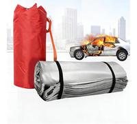 Car Fire Blanket, Double-Sided Silicone Survival Safety Fire Extinguisher Blanket Vehicle Accident, Emergency Fireproof Blankets for EV, New Energy Electric Vehicles, Trucks Safety 6x8m/19.7x26.2ft