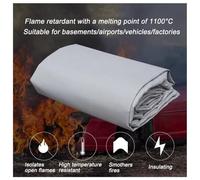 Car Fire Blanket - Emergency Fire Suppression Blanket, Silicone Fire Blankets with Portable Backpack, for Electric Vehicle Truck(3x3m/9.8x9.8ft)