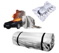 Car Fire Blanket,Silicone Fire Blankets Vehicles,1100°C Reusable Emergency Fire Suppression Blanket,Survival Safety Blankets Engine Fires for Parking Lots Charging Stations