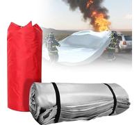 Car Fire Rescue Blanket - Essential Safety Gear for Vehicle Battery Engine Fires, Large Fire Extinguisher Blanket, Fiberglass Material