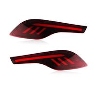 Car Flashing 2PCS Red Lens Rear Bumper Reflector Lamp Tail Brake Light Fog For CRV CR-V 2017 2018 2019 kit(Model C)