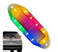 Car Flashing Alarm Lamp - Solar Strobe Safety Light, Waterproof Outdoor Warning Beacon | Truck SUV Vehicle Roadside Sign Signal, Durable Weather Resistant Housing Long Life Construction with
