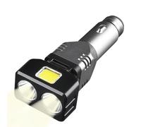 Car Flashlight Charger - 4.33 Inch Dual Beam LED Survival Lamp with USB Type C | Charging 12V/24V High Brightness LED Torch for Travel Mobile Camera Radio