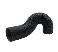 Car Flexible Air Intake Hose Pipe, Cold Air Ducting feed Hose, Car Accessories, Pipeline Universal for Vehicles Cars, Black 50mm Diameter