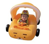 Car Float Inflatable Toy, Pool Float, 10 Inches Comfortable Water Play Equipment with Safety Seat, Durable PVC Material Pool Car with Steering Wheel, Outdoor Beach Accessories