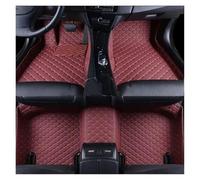 Car Floor For Hyundai For Tucson 2019-2023 For Creta For Ix25 2020-2023 Interior Leather 3D Car Floor Mats Car Protection Mats(Wine Red 5 Seat)