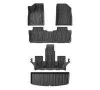 Car Floor Liners For GMC For Acadia 6-Seat 2017-2023 TPE Floor Mats Cargo Liner Trunk Mats Floor Liner Pad Protection Black Carpet Floor Matts Car(LHD 5PCS)