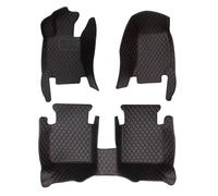 Car Floor Liners For Jeep For Grand For Cherokee WK WK2 2011 2012 2013 2014 2015 2016 2017 2018 2019 2020 2021 2022 Auto Foot Pads Car Floor Mats Carpet Floor Matts Car(3PC Set-Black Red,Right hand dr