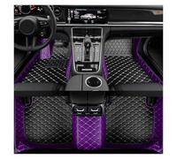 Car Floor Mat Car Floor Mat For Nissan For Patrol Y61 2004-2010 Interior Accessories Artificial Leather Floor Mat Set(Purple Black)