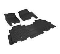 Car Floor Mat Car Floor Mats for 2018 for Expedition for 2ND Row Bucket Seats Black TPE Rubber