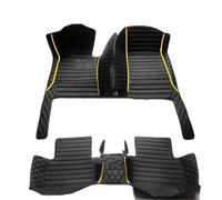 Car Floor Mat For A5 8F7 Soft Top Convertible 2010-2016 Full Coverage Car Floor Mats Interior Accessories Carpet(Black yellow)