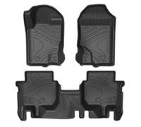 Car Floor Mat For EVEREST 2015-2021 Auto Car Floor Mats All-Weather TPE Foot Mats Odorless Pad Tray Mat Interior Accessories