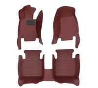 Car Floor Mat Interior Accessories Leather Waterproof Replacement Cover For RS5 2Doors 2012 2013 2014 2015 Anti-slip and durable pads(Wine Red)