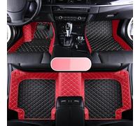 Car Floor Mat Leather Car Floor Mat For A8 5 Seats 2018 2019 2020 2021 2022 2023 2024 2025 Waterproo interior Accessories(Red Black)