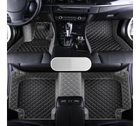 Car Floor Mat Leather Car Floor Mat For Captur 2018 Waterproof interior Accessories(Black grey)