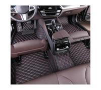 Car Floor Mat Leather PU Car Floor Mat For Skoda For Rapid 2013 2014 2015 2016 2017 2018 2019 2020 Non-Slip Waterproof interior(Black Red 4pcs)