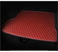 Car Floor Mat Protector Guard The Trunk Cargo Leather Liner Car Boot Compartment Floor Carpet Mud For Edge 2015-2018 5-Seat(Red)