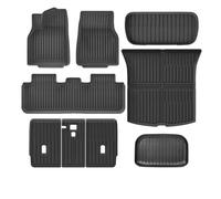 Car Floor Mat Set For Model For Y For Juniper 2025 Launch RHD TPE Floor Mats With Carpet Cargo Liner Non-Slip Trunk Backrest Full Cover Carpet(SN-FTBM-9PCS)