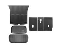 Car Floor Mat Set For Tesla For Model For Y For Launch For Juniper 2025+TPE Floor Mats & Cargo Liner All-Weather Trunk Backrest Protectors Carpet(RHD,6pcs J 1)