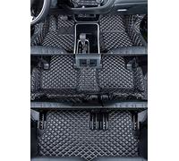 Car Floor Mats 5 7 Seats For Mitsubishi For Outlander 2020 2021 Leather Carpets Covers Interior Waterproof Custom Rugs Accessories Anti Slip Mat Floor(7 Seats Black A)
