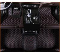 Car Floor Mats Car Floor Mats For A6 C6 4F 2004-2011 Carpet Luxury Leather Mat Full Set Durable Rug Auto Interior Parts Car Accessories Rubber Non Slip Mat(Black Red 4pcs,LHD)