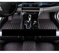 Car Floor Mats Car Mats Floor For VW For Tiguan For Allspace For LWB 2017-2022 7seat Leather Not Computer Box Under The Driver Seat Car Accessories(Black Red 4pcs,LHD)