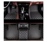 Car Floor Mats Car Mats For BMW X6 E71 2008-2014 Leather Floor Mat Full Set Rug Auto Waterproof Carpet Interior Parts Car Accessories(Black beige)