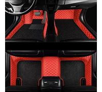 Car Floor Mats Carpets For Hyundai For Tucson 3rd 2015 2016 2017 2018 Waterproof Anti-slip Front & Rear 3D Auto Rugs Waterproof Floor Liners(Red black double layer)