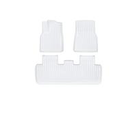 Car Floor Mats Carpets For Tesla For Model Y For Juniper 2025 Floor Liner Fully Surrounded Floor Mats TPE White Foot Pad(Single layer MY)