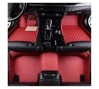 Car Floor Mats Custom 3D Full Coverage Car Floor Mats For Vw For ATLAS 7 Seat 2017-2020 Mat Set Interior Accessories Carpet Floor Mat Set(Red)
