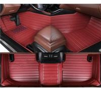 Car Floor Mats Custom Carbon Fibre Style Floor Mats For A8 4-Seat 2018-2023 Foot Carpet Cover Auto Interior Accessories Rubber Non Slip Mat(WINE RED)