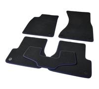 Car Floor Mats for Audi A7 S7 Rs7 2011-2018 (C7) Sportback Carpet 5PCS OEM Style Velour,Double Thread-Black