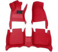 Car Floor Mats for Audi Q7 2020-2024 7-Seat,All Weather Full Coverage Car Floor Liner,Front & Rear 3 Row Full Set Red