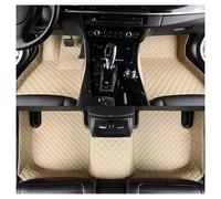 Car Floor Mats For Chevy For Camaro 2016 2017 2018 2019 2020 6th Weather Waterproof Luxury Leather Floor Liners Car Carpet Cover Mats Floor Mat Set Complete(Style 1 Beige)