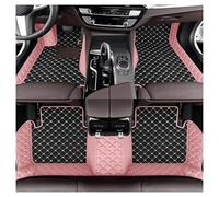 Car Floor Mats For Chevy For Camaro 2016 2017 2018 2019 2020 6th Weather Waterproof Luxury Leather Floor Liners Car Carpet Cover Mats Floor Mat Set Complete(Style 2 Pink Black)