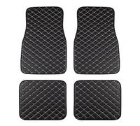 Car Floor Mats for Ferrari 296/12Cilindri/Amalfi/Daytona SP3, PU Leather Floor Mats, 4-piece Set, All-weather Car Carpet, Black gold
