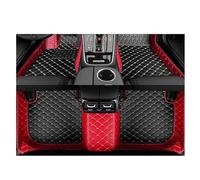 Car Floor Mats For For S80 2002 2003 2004 2005 2006 2007 2008-2016 Leather Anti-fouling Interior Part Car Accessories Full Coverage Car Mats(Black with red,LHD)