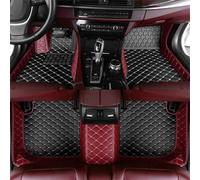 Car Floor Mats for Honda Civic 2012-2015,All Weather Full Coverage Car Floor Liner,Front & Rear 2 Row Full Set Black Wine Red