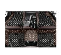 Car Floor Mats For Hyundai For I10 2008-2016 2017 2018 2019 2020 2021 2022 2023 Leather Anti-fouling Interior Part Car Accessories Full Coverage Car Mats(Black with coffee,RHD)