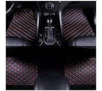 Car Floor Mats for Hyundai Tucson N-Line NX4 2021-2023 2024 2025,Leather Tailored Carpets Interior Carpet Non Slip Waterproof Wear Antifouling Not Deformed Accessories,Black-Red