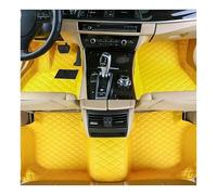 Car Floor Mats For Lincoln Continental 2014 2015 2016 2017 All Weather Luxury Leather Floor Liners 3D Coverage Auto Carpet Cover Car Mats Floor Mat Set Complete(Stvle 1 Yellow)