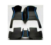 Car Floor Mats For Lincoln For Continental 2014 2015 2016 2017 All Weather Luxury Leather Floor Liners 3D Coverage Auto Carpet Cover Car Mats Floor Mat Set Complete(Style 4 Red Black)